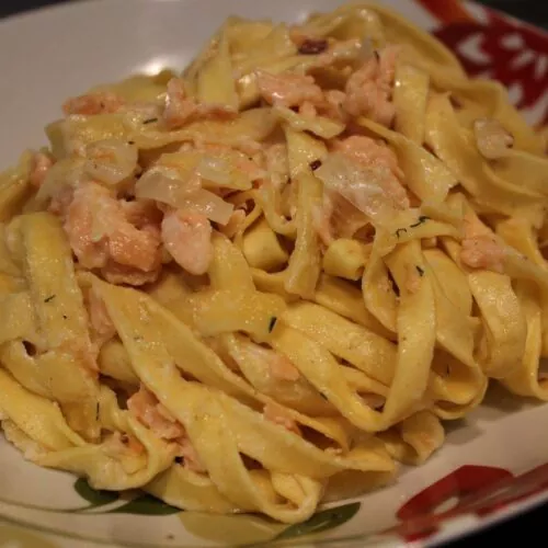 Tagliatelles au Saumon fumé au Cookeo