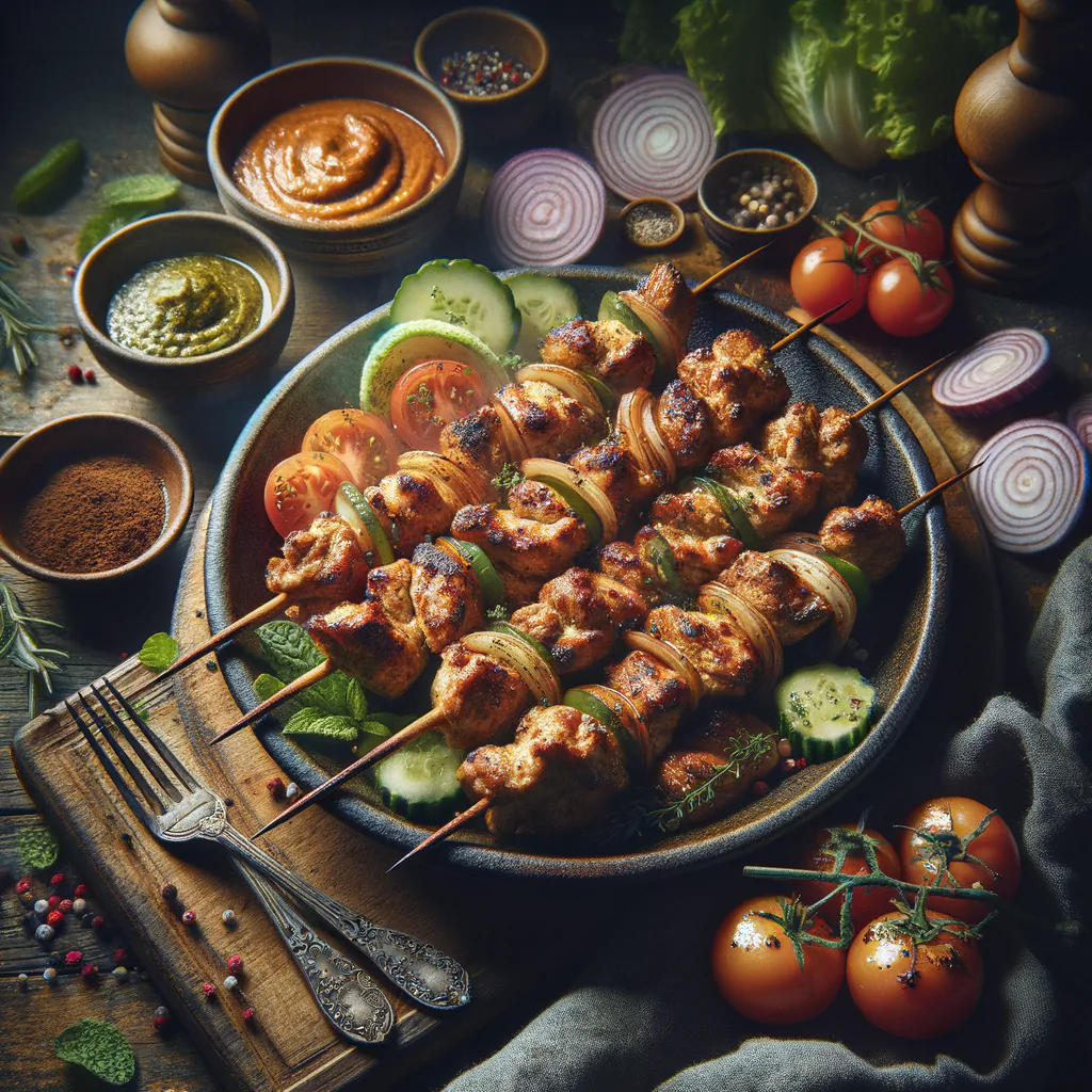 delicious chicken kebab - recipe photo